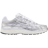 Nike Nizke superge P-6000 White Blue Tint Sail Metallic Silver (Women's) Srebrna | Shoptok.si