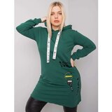 Fashion Hunters Large green dark green cotton tunic | shoptok.hr