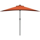 vidaXL Vrtni dežnik Terakota 294 x 150 x 224 cm blago | Shoptok.si