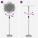  Razstave na sejmih srebrna 25 x 25 x 125 cm Aluminij, (5000151822) | Shoptok.si