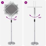  Stalci za sajmove Srebrno 25 x 25 x 125 cm Aluminij | shoptok.hr