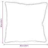  Jastuk 2 pcs Bijelo 60 x 60 x 20 cm Pamuk i poliester | shoptok.hr