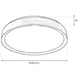  LED plafonsko svetlo ORINOKO LED/36W/230V prečnik 48 cm bež | Eponuda.com