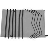  Kamp postelja 180x60x19 cm oksford blago in jeklo siv | Shoptok.si