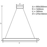  LED prigušiva kristalni luster na sajli LED/90W/230V + daljinski upravljač | Eponuda.com