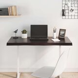 vidaXL Mizna plošča temno siva 100x50x4 cm obdelana trdna hrastovina | Shoptok.si