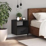vidaXL Stenska nočna omarica črna 40x31x39,5 cm | Shoptok.si