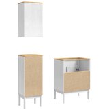  Set namještaja za kupaonicu s ladicama Zidne FLORO 3 pcs Bijelo | shoptok.hr