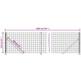  Mrežna ograja s prirobnico zelena 1,1x10 m | Shoptok.si