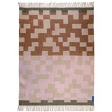 Mette Ditmer Denmark Ružičasta/smeđa deka od mješavine vune 130x190 cm Maze – Cijene