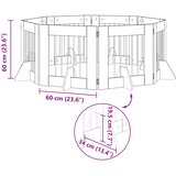  Vrata za pse s postoljem 8 pcs Hrast sonoma 60 x 60 cm | shoptok.hr