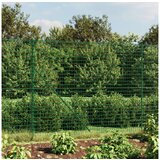 vidaXL Mrezna ograja s prirobnico zelena 1,6x25 m Cene