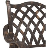  3-delni vrtni bistro set bronasta lita aluminij, (22015605) | Shoptok.si