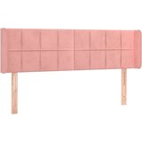  Uzglavlje s ušima ružičasto 147x16x78/88 cm baršunasti | shoptok.hr