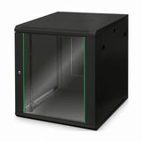 Digitus kabinet zidni 12U 638 600x600 sestavljen črn | Shoptok.si