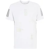 Adidas Funkcionalna majica 'Global' srebrno-siva / bela