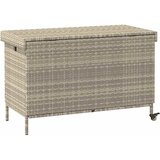  Vrtna kutija za pohranu s kotačima svijetlo siva 110x55x73 cm | Eponuda.com