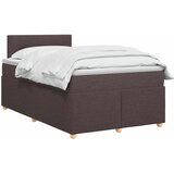  Boxspring krevet s madracem Tamno smeđa 120 x 190 cm Tkanina | shoptok.hr