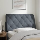  Jastuk za uzglavlje kreveta tamno sivi 100 cm baršun | Shoptok.si