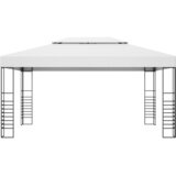 Sjenica s LED svjetlosnim trakama 4 x 3 x 2,7 m bijela | shoptok.hr
