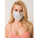 Fashion Hunters Patterned cotton mask in white Cene