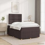  Boxspring krevet s madracem Tamno smeđa 120 x 200 cm Tkanina | shoptok.hr
