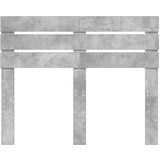  Uzglavlje s uzglavljem Betonski sivi 135 cm Konstruirano drvo | shoptok.hr