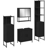  Set namještaja za kupaonicu 4 kom. Crna 33 x 33 x 185,5 cm | shoptok.hr