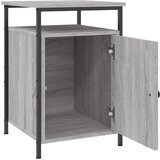  Noćni ormarići 2 kom boja hrasta 40x42x60 cm konstruirano drvo Siva | Shoptok.si