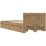  Krevetna konstrukcija 2 kom. Hrast artisan Konstruirano drvo | shoptok.hr