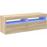 TV ormarići s LED svjetlima 2 kom boja hrasta 60 x 35 x 40 cm | Shoptok.si