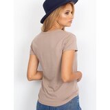 BASIC Feel Good T-shirt-RV-TS-4623.80P-dark beige | ePonuda.com
