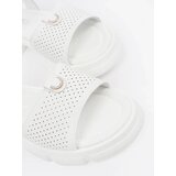 GOODIN White platform sandals | ePonuda.com