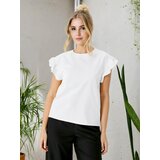 Sinsay Pamučna bluza s volanima | shoptok.hr