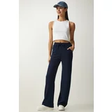 Happiness İstanbul Women's Navy Blue Pocket Camisole Sweatpants