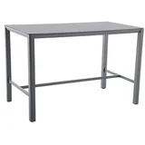 Maja Barski stol (D x Š x V: 160 x 90 x 104 cm, Aluminij, Tamno siva)
