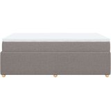 vidaXL Box spring postelja z vzmetnico taupe 120x200 cm blago, (21306393) | Shoptok.si