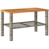  Vrtni stol sivi 70 x 38 x 42 cm od poliratana i drva bagrema | shoptok.hr