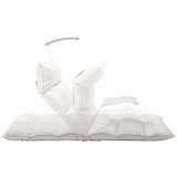 vidaXL Zložljiv stol / blazina krem blago | Shoptok.si