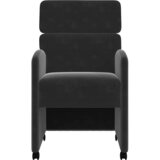  Blagovačke stolice s kotačima 2 pcs Crna 58 x 65 x 98 cm Baršun | shoptok.hr