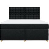  Krevet s oprugama i madracem crni 180x200 cm od tkanine | shoptok.hr