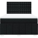  Krevet s oprugama i madracem crni 140x200 cm od tkanine | shoptok.hr