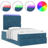 vidaXL Okvir kreveta s madracima tamnoplavi 120x200 cm baršunasti | shoptok.hr