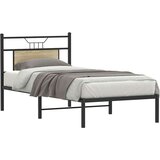 vidaXL Posteljni okvir brez vzmetnice hrast 90x200 cm inženirski les | Shoptok.si