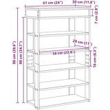 vidaXL Stalak za cipele boja hrasta 60x30x98 cm konstruirano drvo | shoptok.hr
