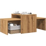 vidaXL Klubska mizica artisan hrast 100x48x40 cm inženirski les Cene
