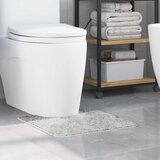  Prostirka protiv klizanja s izrezom za WC Siva 50 x 50 cm PP | shoptok.hr