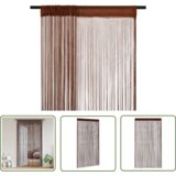  The Living Store Zavese iz nitk 2 kosa 100x250 cm rjave barve - Zavesa Iz Nitk, (21744063) Cene