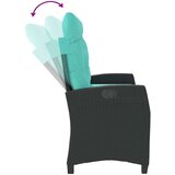  Vrtna klop z blazinami črn poli ratan, (21047093) | Shoptok.si