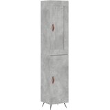  Visoka komoda siva betona 34,5x34x180 cm od konstruiranog drva | shoptok.hr